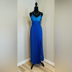 Express Blue Maxi Sundress with Spaghetti Straps